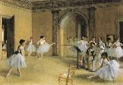 Edgar Degas Dance Class at hte Opera oil